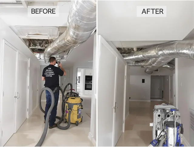 Acushnet Air Duct Cleaning professional performing thorough air duct cleaning in Acushnet