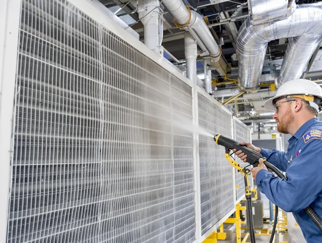 Professional commercial coil cleaning by Acushnet Air Duct Cleaning in Acushnet