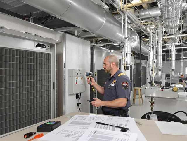 Professional filter system inspection by Acushnet Air Duct Cleaning in Acushnet